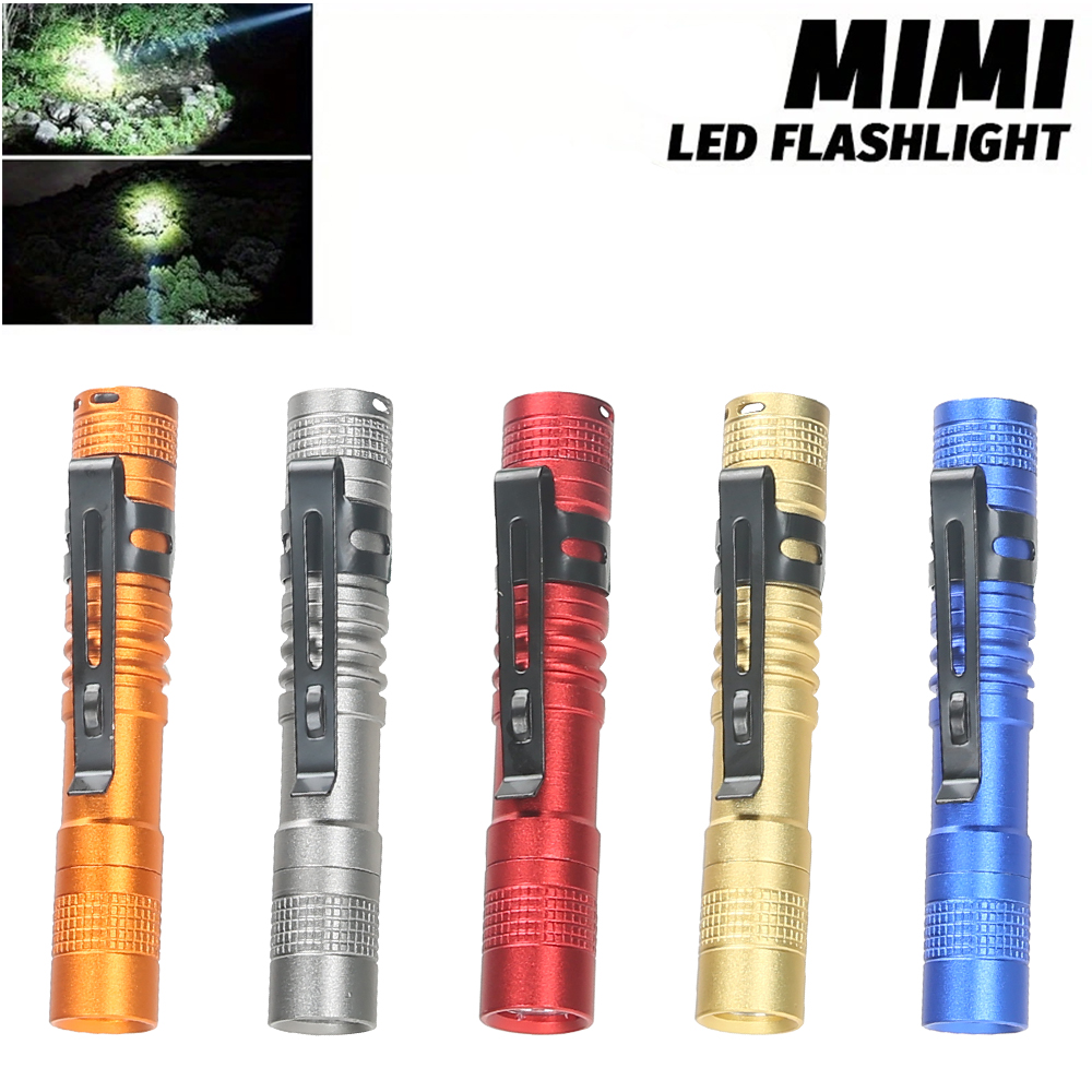 Outdoor Lighting Electric - Мини-портативный светодиодный фонарик-ручка с зажимом, ультра
