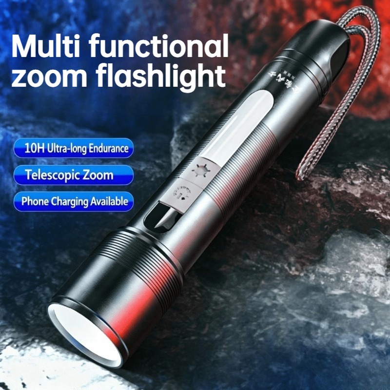 Outdoor Lighting Rechargeable - Многофункциональный светодиодный фонарь с регулируемым фокусом,