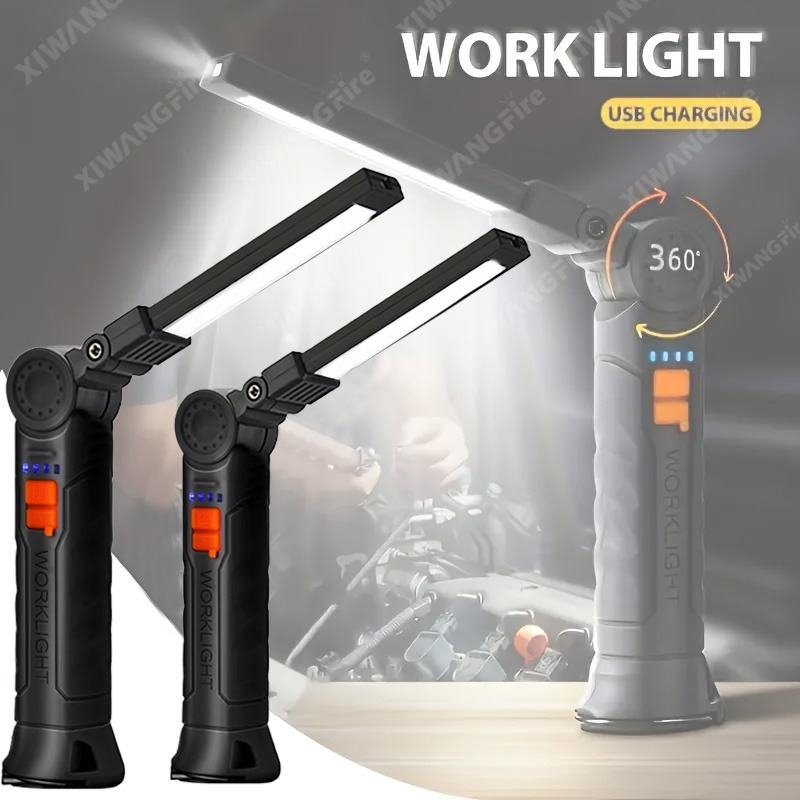 Outdoor Lighting Construction - Перезаряжаемый светодиодный фонарик, рабочий фонарь с