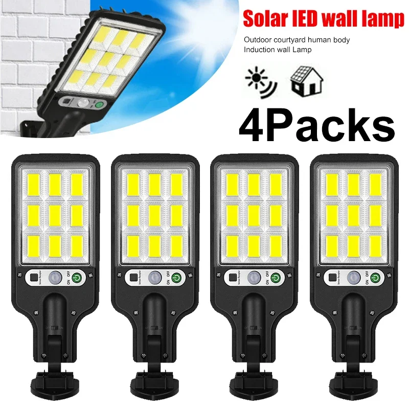 Outdoor Lighting Rechargeable - Мощный светодиодный солнечный уличный настенный светильник