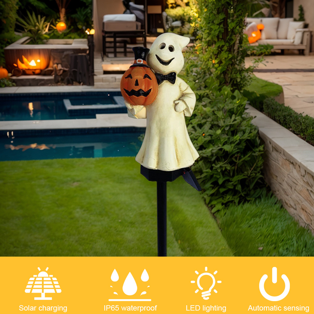 Outdoor Lighting Halloween - Уличные водонепроницаемые солнечные светильники-тыквы для Хэллоуина,