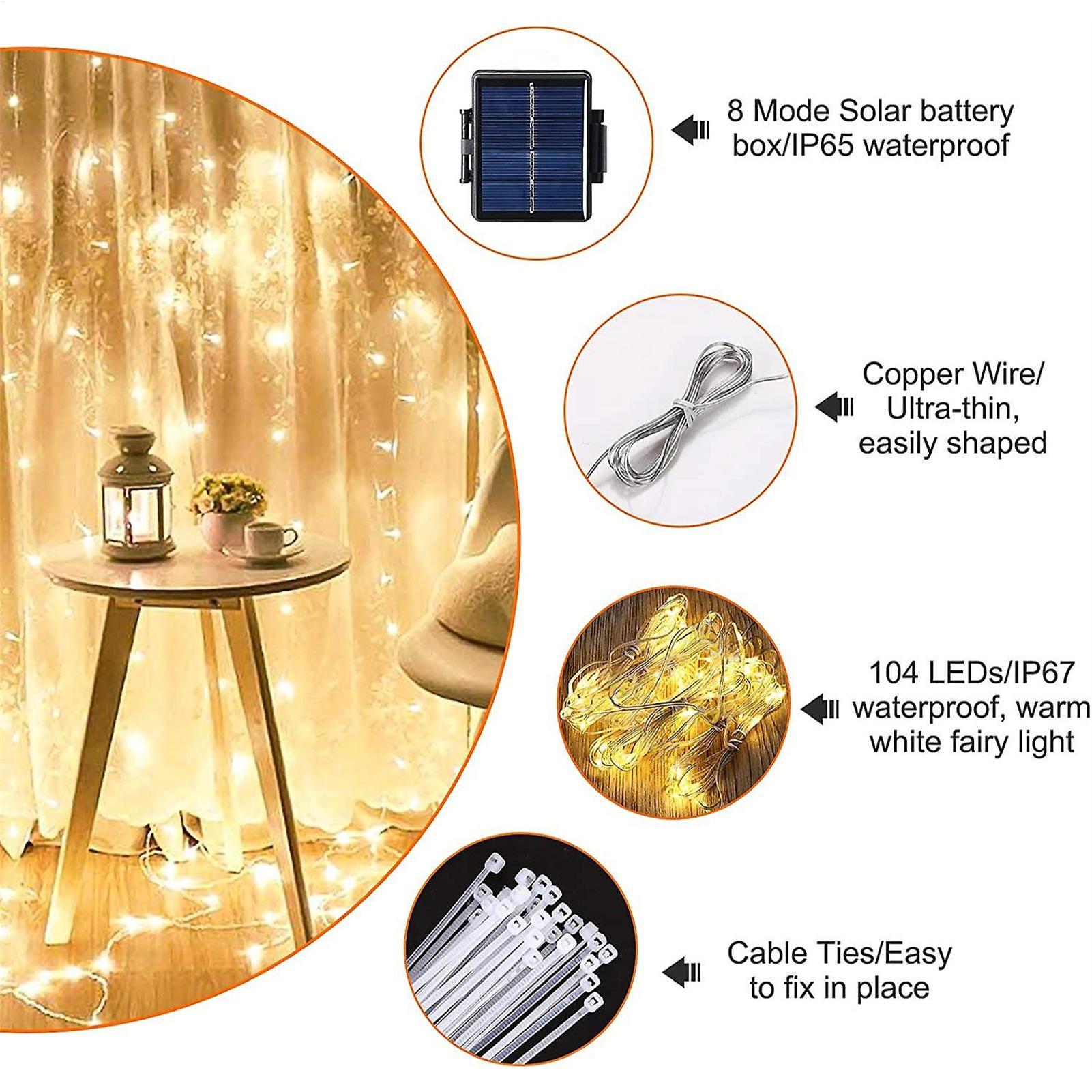 Halo Outdoor Lighting - Солнечная гирлянда для зонта с 104