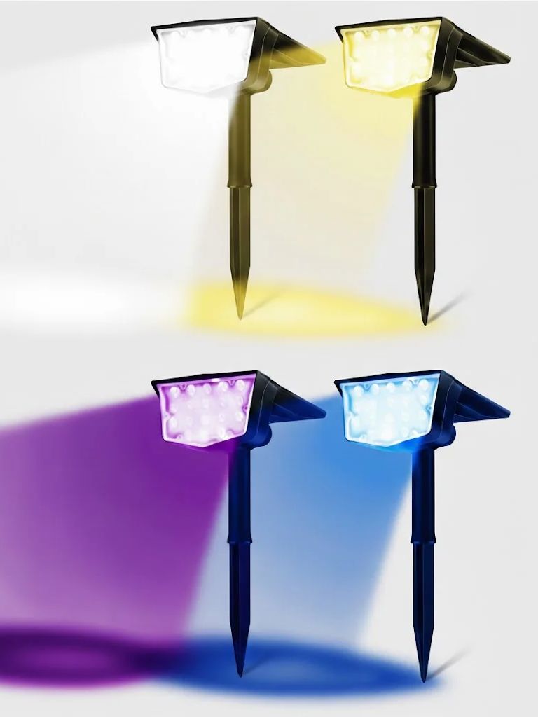Outdoor Lighting Lumen - 2 шт. солнечных уличных прожекторов, 700