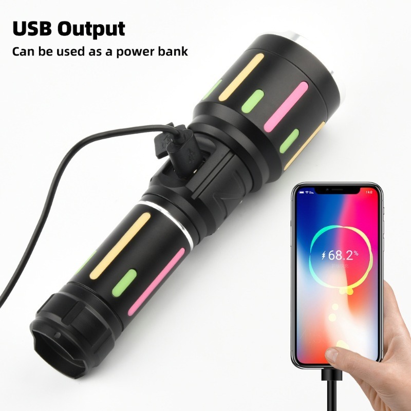 Мощный фонарь с белым светом,  – обзор и цена Outdoor Lighting Rechargeable