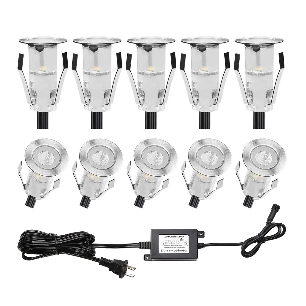 10 шт., миниатюрный Встраиваем – обзор и цена Outdoor Lighting Under Deck