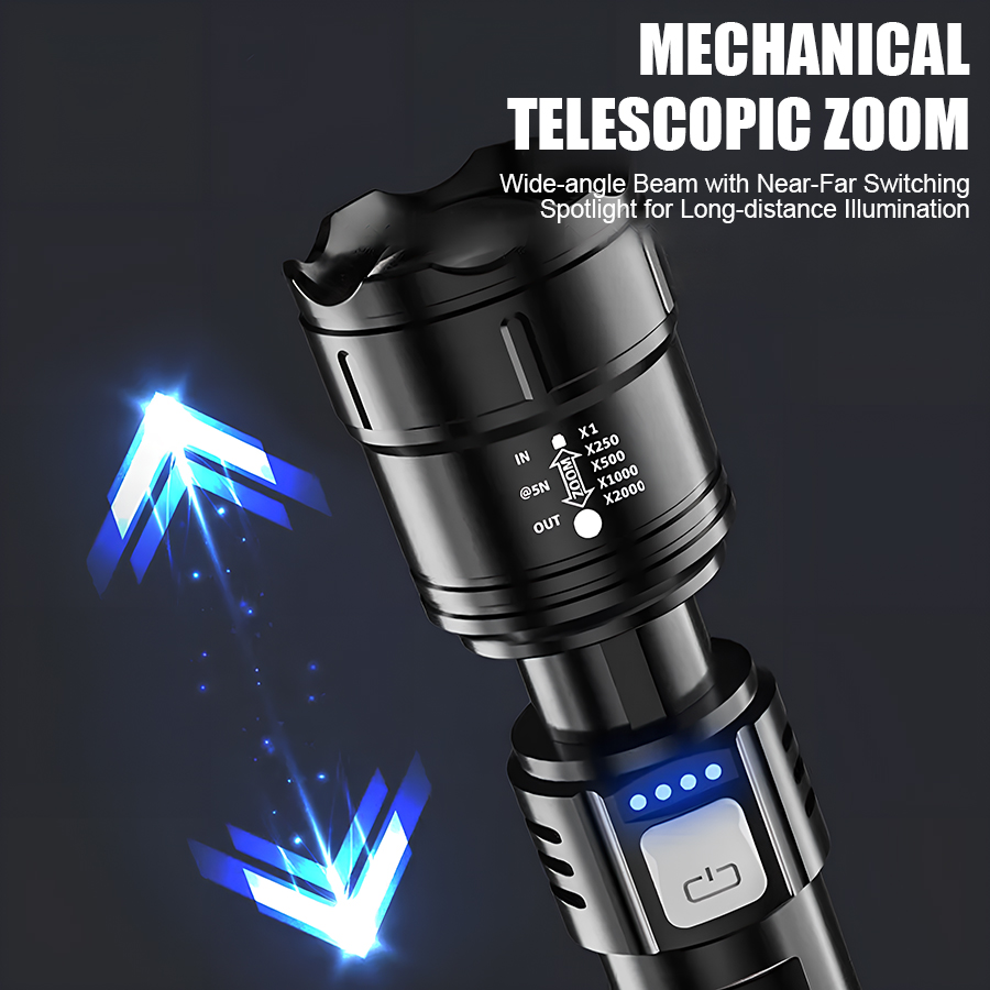 Мощный светодиодный фонарь P50 – обзор и цена Outdoor Lighting Rechargeable