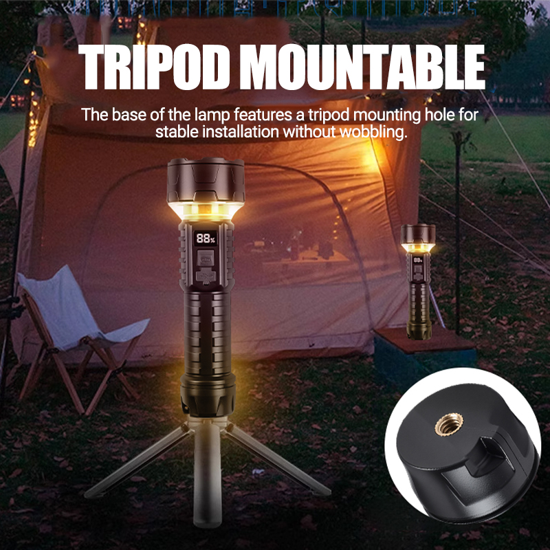 Светодиодный фонарик COB, пере – обзор и цена Outdoor Lighting Rechargeable