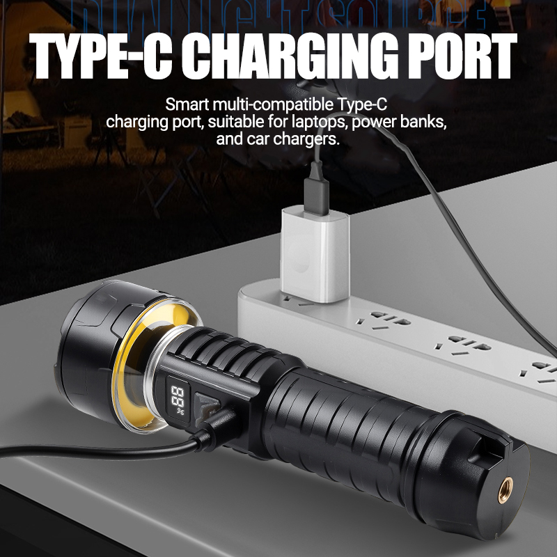 Светодиодный фонарик COB, пере – обзор и цена Outdoor Lighting Rechargeable
