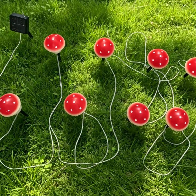 Солнечные гирлянды-грибы, водо – обзор и цена Outdoor Lighting Halloween